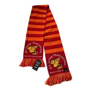 Vintage Gryffindor Knit Scarf Red Gold Wizard Crest Acrylic Fan Collectible
